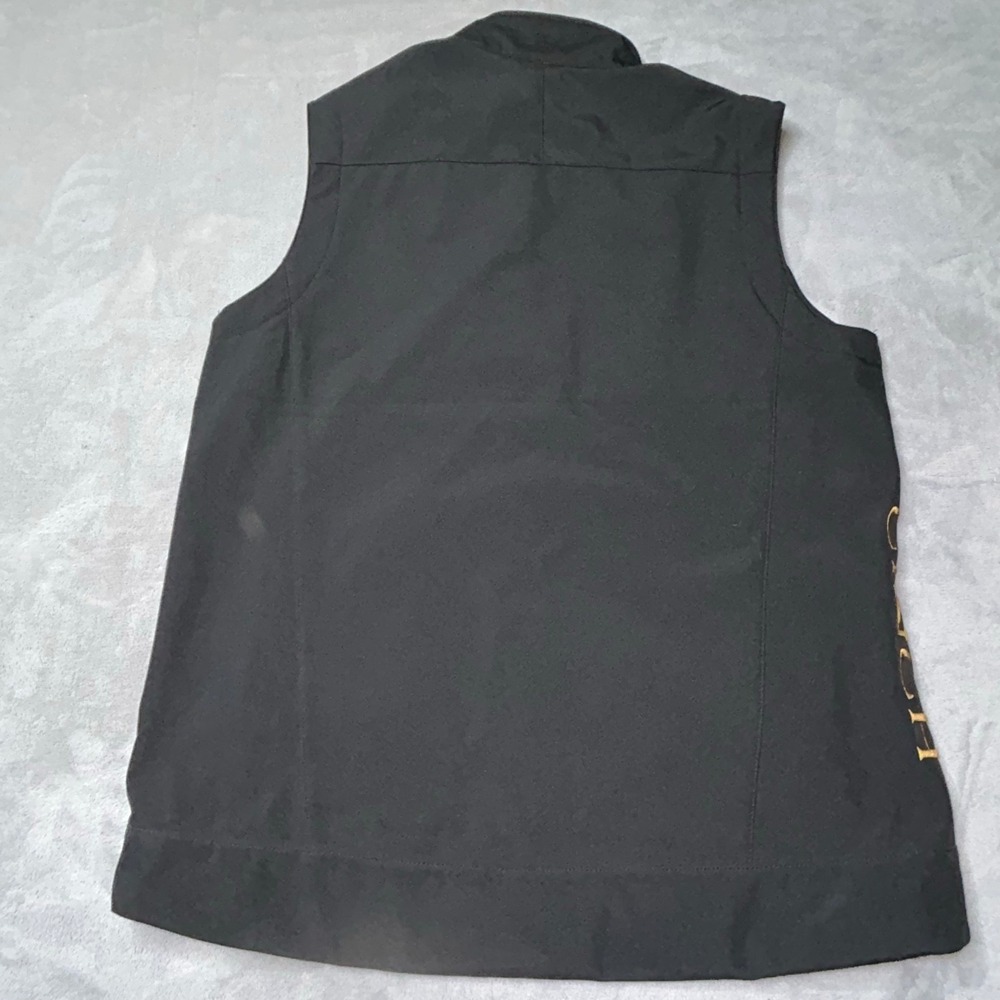 Cinch Vest Mens Small Black Softshell Fleece Lined Western Ranch Full Zip - Picture 5 of 10